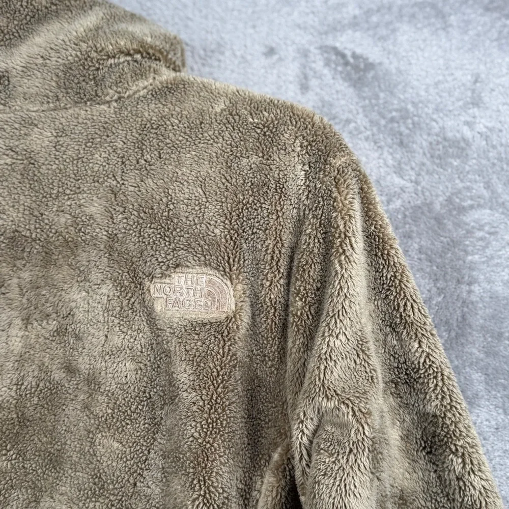 The North Face Osito Jacket Womens Teddy Fleece Full Zip L Beige Outdoor Layer‎